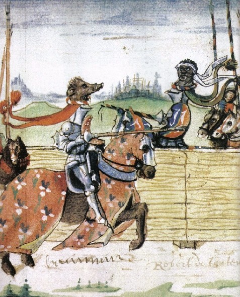 Combat entre le comte Ferry de Lorraine et le comte d'Eu de la maison de Valois