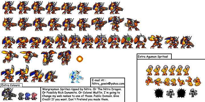 Agumon Sprites