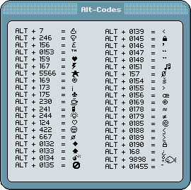 Alt symbols. Альт символы. Знаки через alt. Alt крестик. Смайлик Альт код.