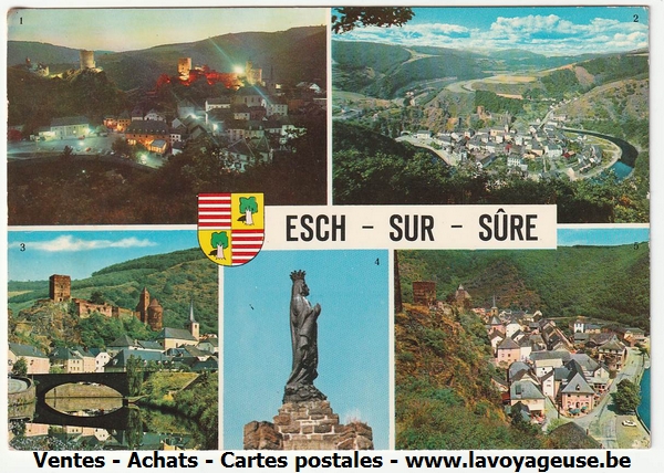 CP 743, G.D de Luxembourg, Esch-Sur-Sûre, édition Kraus