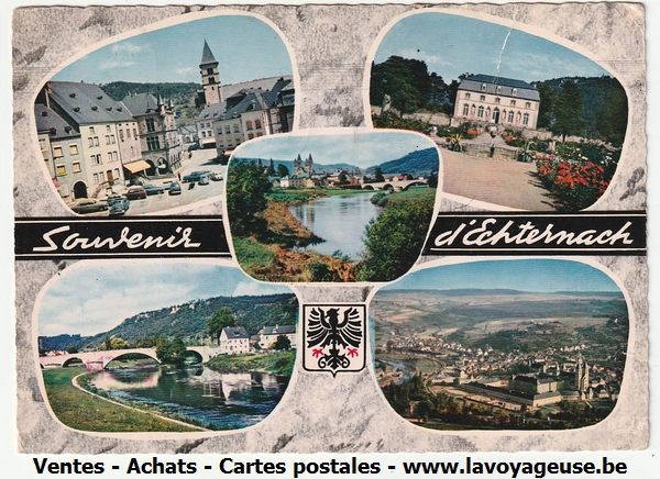 Image hébergée par lavoyageuse.be, CP 744, G.D.de Luxembourg, Souvenir D'Echternach, édition SCHAACK